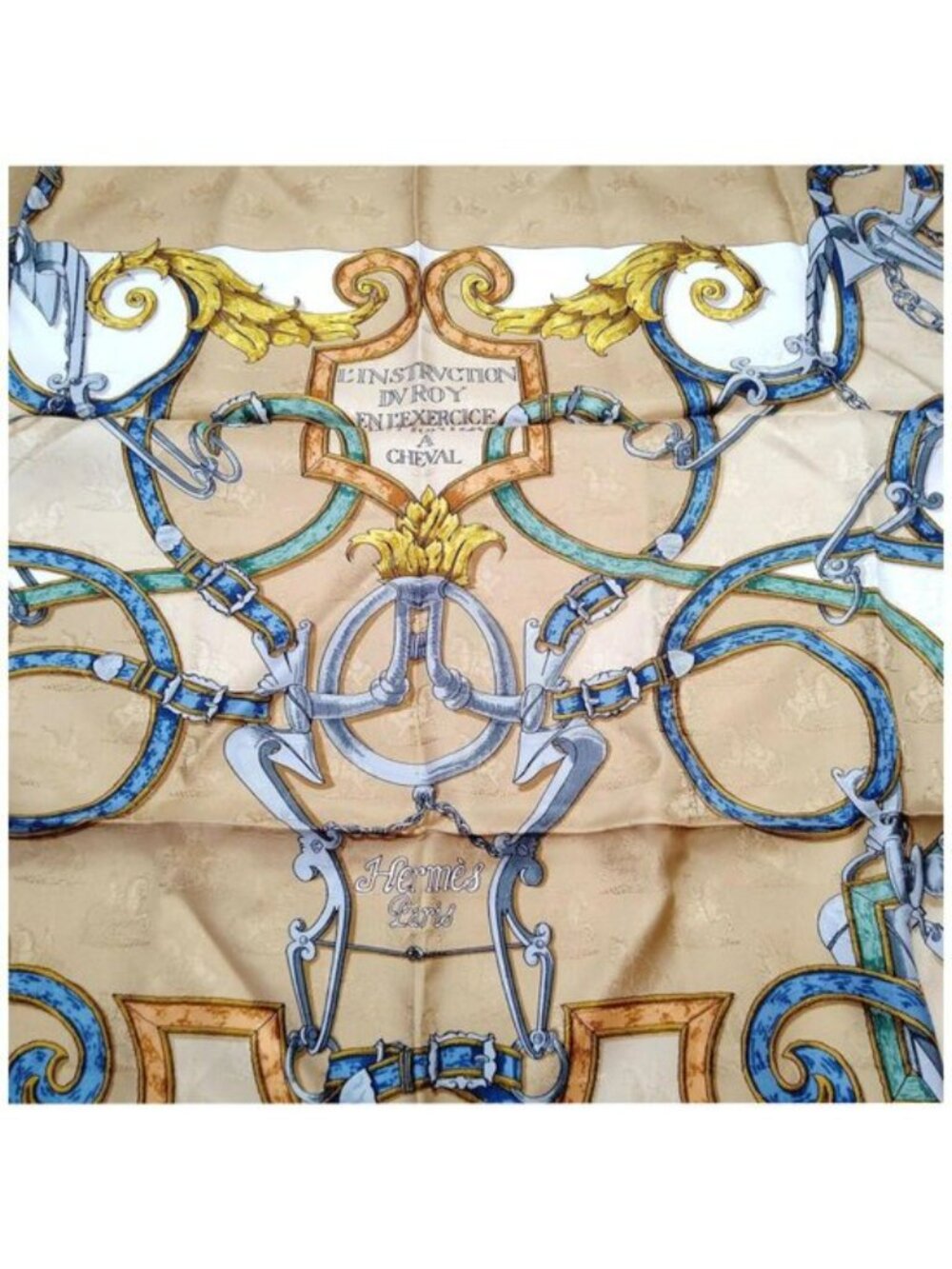 Authentic Hermès L’Instruction du Roy Carré 90 Silk Scarf - Picture 5 of 10